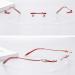 Begisa Metal Flower Carved Glasses Pads - Replacement Nose Bridge for Borderless 1-Hole Glasses - Red Spare Parts - Buy Online on GoSupps.com