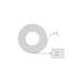Indoor/Outdoor Power Adapter Barrel Plug for Ring Stick Up Cam Plug-In - White
