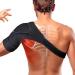 Thx4COPPER Magnetic Shoulder Brace Compression Support Wrap Belt Adjustable Stabilizer Arm Injury Prevention for Dislocated AC Joint Labrum Tear Pain Arthritis Bursitis Scapula Tendonitis LL Left L-XL