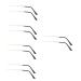 Gleavi glasses 5 pairs of glasses legs black frame black hinge repair set glasses replacement bracket replacement glasses brake brake brillion.