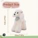 Heionia Cuddly Dog Plush Toy Kawaii Teddy Dog with Scarf (30cm) - Perfect Gift for Kids & Girls - Soft White Pudel Animal - Buy Online on GoSupps.com