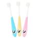 GLEAVI 3pcs Toothbrush Abs Soft Fur Bristles Child