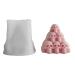 Silicone shape for pyramid skulls candle unique aromatherapy plaster ornamentation resin shape Halloween skeleton epoxy shape Halloween pyramid dead head form aromatherapy pavement shape