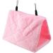 Tnfeeon Bird Hammock Winter Warm House | Soft Plush Fluffy Hideaway for Hamster Bird Macaw Budgies | S Pink - Buy Online on GoSupps.com