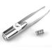 Shortcut composing LED light eyelash eyebrow hair removal stainless steel tweezers - Buy Online on GoSupps.com