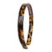 Plastic Tortoise Headband Plain Basic Head Band Non Slip Hair Hoop Hard Teeth Headbands Strong Hold Headbands Dark Leopard