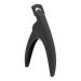 Nail Tip Cutter Nail Tip Trimmer Sturdy Stainless Steel Head DIY Plastic Handle Portable for Nail Salons for Home (Black)