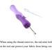 HAHIYO 5.3 Purple Rubber Seam Ripper - Ergonomic Grip Stitch Remover Tool for Crafting and Quilting - Buy Online on GoSupps.com