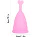 Portable Heart-Shaped Menstrual Cup for Women - Soft & Travel-Friendly Pink Cup - Eco-Friendly Period Solution - Buy Online on GoSupps.com