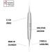 nippes Solingen Double Instrument Stainless Steel 12 cm Length Cuticle Pusher and Pusher Cuticle Remover for Manicure or Pedicure Nail care double instrument 12 cm - Buy Online on GoSupps.com