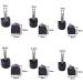 6 Pairs U-Shape Heel Tips Replacement Assorted Sizes - Non-Slip High Heel Caps in Black - Buy Online on GoSupps.com