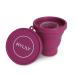 MYLILY Menstrual Cup Steriliser | Steriliser for All Types of Menstrual Cups | Foldable Menstrual Cup Cleaner for The Microwave | 100% Medical Silicone Menstrual Cup Cleaner (Berry)