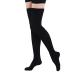 Compression stockings Absolute Support Cloesd Toe adjuvans therapy opaque relief of swelling varicose veins 20-30 mm HG for women adults black L (black black XL)