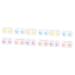 Partykindom pack with 12 pieces of contact lens container tweezers made of cosmetics organizer portable lenses form make-up-mirror etui organizer bracket pp