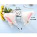 zalati Fox Ears Headband Plush Handmade Hairband Cute Style with Bowknot & Small Bells for Halloween Christmas Cosplay Party Costume Party Decor - White - Buy Online on GoSupps.com