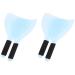 FRCOLOR 4 Pcs Hairspray Face Guard Hairspray Shield for Face Salon Hairdressing Barber Shield Salon Face Eyes Protector Face Guard for Spray Hair Spray Hairspray Mask Safety Mask Handle 32x15x6cmx2pcs As Shownx2pcs