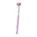 Three-Page Toothbrush - Extra Soft V-Shape Cleaning Brush for Gear & Dental Care - Non-Slip Handle - Zonewd Purple - Buy Online on GoSupps.com