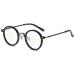 Koosufa round progressive multifokus anti-blue light reading glasses men women computer glasses workplace glasses retro metal frame reading glasses visual aid 1.0 1.5 2.5 3.5 4.0 varifocation black x1 2.5 x x
