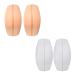 Healifty Womens Tops Womens Bras 2 Pairs Silicone Bra Strap Cushions Holder Decompression Non-Slip Comfortable Shoulder Pads for Women (White and Skin Color) Womens Tops Womens Bras