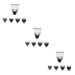 FRCOLOR 3pcs Mustache Trimmer Head Mustache Trimmer for Men Pet Clipper Guide Comb Grooming Guide Combs Men Grooming Trimmer Cutting Mens Facial Hair Shaving Shaver Head Man Fader Appendix Mx3pcs Silverx3pcs