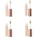 twcrvil Facial Concealer Long Lasting with Brush Makeup Contouring Foundation Eyes Dark Circle Full Coverage Cosmetic Beginner Glossy Skin Color - Buy Online on GoSupps.com