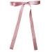xbiez Ribbon Hair Bow Clips with Long Tail Tassels Ribbon Hair Clip Ribbon Bowknot Hair Clip Hair Accessories for Women Girl Pink bow ribbon