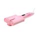 Ceramic Three Tubes Hair Curlers Digital Display Big Wave Hair Waver Curling Irons Curler Quick Heat Hair Style Tool (Pink)