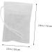 Ciieeo 200 Pcs Tea Bag Drawstring Tea Pouch Empty Tea Pouch Soup Bag Tea Infusers Bags Loose Leaves Protein 5X7CMx2pcs Whitex2pcs - Buy Online on GoSupps.com
