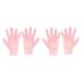 minkissy 2 Pairs Whitening Moisturizing Gloves Exfoliating Whitening Glove Anti- Drying Beauty Mitten Overnight Gloves Bedtime Gloves Gel Gloves Sokcs Spa Gloves Care Sebs Sock Miss
