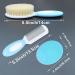 Baby Girl Hair Brush Set - Natural Soft Goat Bristle - Perfect Baby Registration Gift (Blue) - Buy Online on GoSupps.com