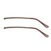 Metal single tooth glasses leg accessories A few myopia glasses General degrees U9J7 repair high matching leg glasses frame coffee size