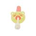 Baby Toothbrush with Soft Bristles 360 Degree Cleaning for Infant Teething Coral Orange