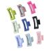 Hollow Frosted Square Grab Clip 8.5cm Medium Hair Clip Sweet Beauty Shark Clip (Set Of 8) Claw Clips For Thick Hair 8PC
