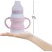 YRHH Toddler Sippy Cups with Straws-Spill Proof Silicone Transition Straw Sippy Cup for 6+ Months Baby  6 Ounce (Pink) - Buy Online on GoSupps.com
