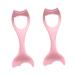 Didiseaon 2pcs Eyeliner Auxiliary Artifact Silicone Molds Winged Eyeliner Tool Women Make up Tools Extender 15X4.5CMx2pcs Pinkx2pcs