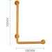 Bathroom Grab Bar Safety Support Rail Toilet Handrails Bathroom Handrails Grab Bar For erly Disabled Balance Grab Bar Safety Grab - Buy Online on GoSupps.com
