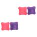 Beaupretty 4 pieces Hex-Grip-Ball Acupressure balls yoga massage hand deliver trigger point self-massage portable massage device trigger massage ball silicone material combo-plate handle mediumx2pcs different colors x 2 pieces