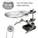 Magnifier with Led Light Alligator Clamp Auxiliary Clip Sturdy Base Dimmable High Clearility for Close Work Reading - Buy Online on GoSupps.com