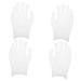 Hemobllo 12pairs Gloves Paraffin Wax Mittens Jewelry Glove Christmas Santa Costume Santa Cosplay Costume Wax Bath Mittens Work Glove Labor Protection Cotton Breathable Cotton Yarn White