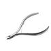 Rui Smiths Cuticle Nippers Professional Stainless Steel Spanish Handle Box Joint Matte Chrome Plated Single Spring (4mm Jaw/Quarter Jaw) 4mm Jaw Spanish Handle