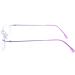Rongchy Super Light Titanium Myopia Glasses -0.50 to -6.00 | Fashionable Borderless Nearsighted Glasses for Men & Women - Purple - Buy Online on GoSupps.com