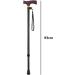Crutches Retractable Old Man's Stick Solid Wood Handle Anti-Skid Walking aid Crutches - Buy Online on GoSupps.com
