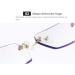 Libiyi Intelligent Dual-Focus Reading Glasses +2.00 - Anti Blue Light Stylish Gold Design - Buy Online on GoSupps.com