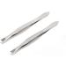 Pulabo Stainless Steel Eyebrow Tweezers & Trimmer - 2 Piece Beauty Tool Set for Perfect Eyebrows & Facial Hair Removal - Buy Online on GoSupps.com