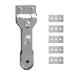 Calakono Klingenschaber tool |Razor scraper |Razor blade with scrapers hand-held window scrub made of stainless steel with spare cutters car windshield cleaning tool blade*5