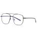 Tofox blue light filter glasses without prescription metal frame retro metal frame glasses frame for computer television work gaming black