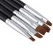 Lyhhai Nail Brush Set Acrylic UV Gel Flat Brush Kit Dot Painting 5pcs