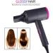 1800W Professional Hair Dryer Lightweight Blow Dryer Negative Lonic with Airflow Concentrator Fast Drying Time and Low Noise For Household Travel Office (EU plug) (US plug (110V)) - Buy Online on GoSupps.com