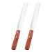 2 pieces of wax spatula non -stick wax spatula wax applicator hair removal applicator spatula scraper wood handle wax mixed knife hair darling wax applicator