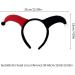 hgnxa Hairbands Festive Photo Booth Props Jester Clown Horn Headbands Party Headpiece Fun Headbands for Music Festivals Black Red - Buy Online on GoSupps.com